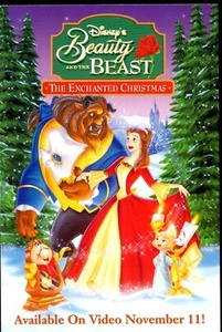 Disney Beauty and the Beast Video Advertisement Postcard - Picture 1 of 2