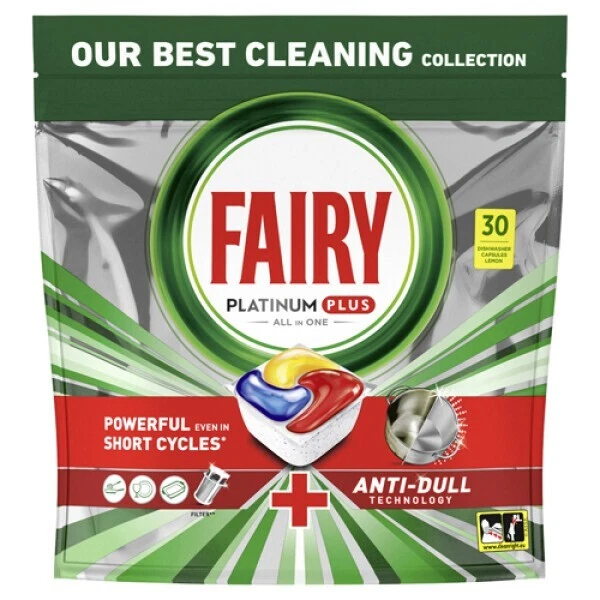 Fairy Platinum Plus All In One Spülmaschinentabs, Zitrone, 30 Tabs - Bild 1 von 1