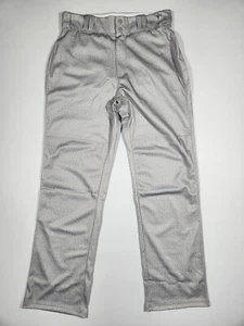 ALLESON Mens Warp Knit Wide Leg Baseball Pants | Gray FL Large | PWRPP NEW - Picture 1 of 3
