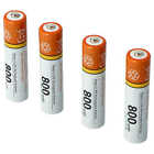4X Batterie Pour Panasonic Kx-Tg8051 Kx-Tgc222 Kx-Tgc450 Kx-Tg6864 800Mah 1,2V