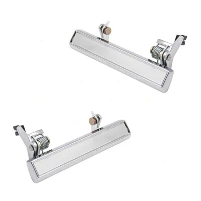 Juego de manijas de puerta exterior se adapta a 76-88 modelos GM par exterior delantero o trasero cromado Foto 1 de 4