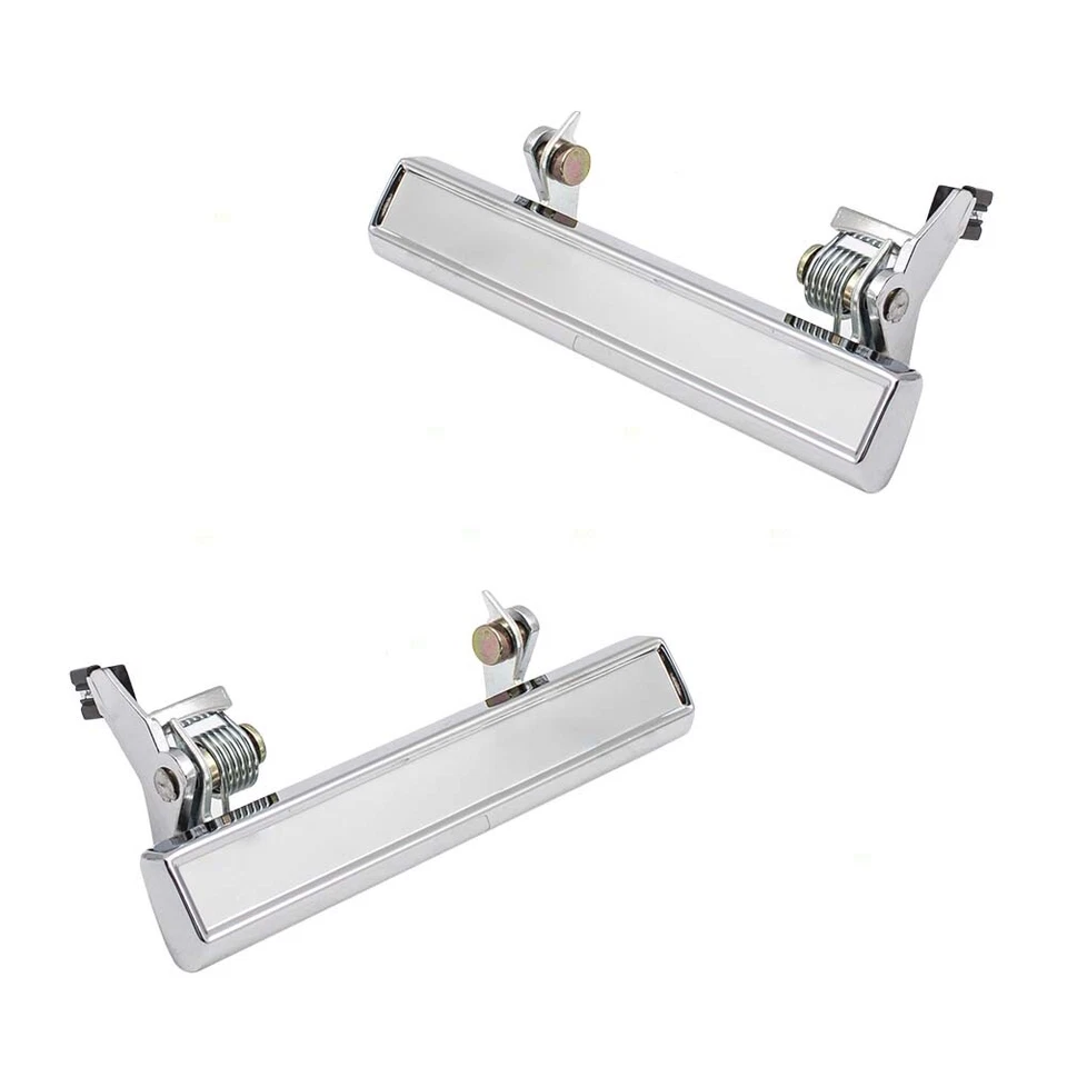 Juego de manijas de puerta exterior se adapta a 76-88 modelos GM par exterior delantero o trasero cromado Foto 1 de 4