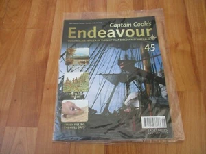 1/48 Eaglemoss Costruzione Capitano COOK Endeavour Modello Nave Problema 45 Inc - Foto 1 di 2