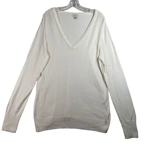 A New Day Damenpullover VNeck Pullover Größe XL weiß langarm leicht - Bild 1 von 9