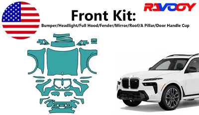 For BMW X7 M60i 2023-2025 Front Paint Protection Film PreCut Kit PPF - Image 1 of 4