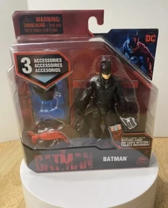 New DC The Batman Movie BATMAN 4” Action Figure Spin Master W/ Mystery Card - Picture 1 of 3