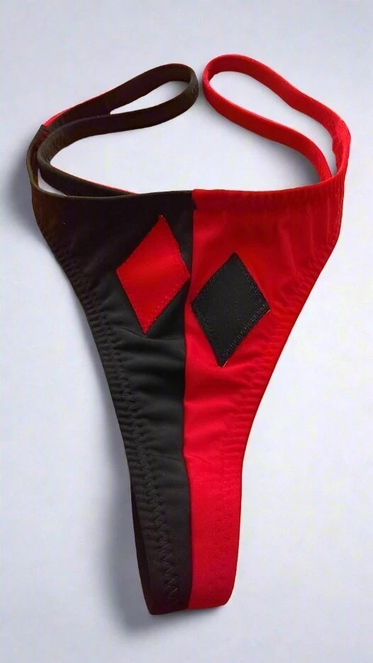 Harley Quinn Thong Black/Red Hers - Image 1 of 1