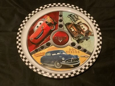 Disney PIxar Cars Lightning McQueen Tow Mater Doc Hudson ZAK! Plato de melamina Foto 1 de 4