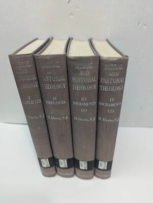 MORAL AND PASTORAL THEOLOGY in Four Hardcover Volumes - Henry Davis S.J. - 1959 Foto 1 de 4