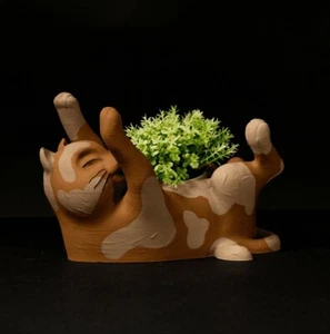 Adorable Cat Planter - Cute Kitty Succulent Holder - Picture 1 of 5