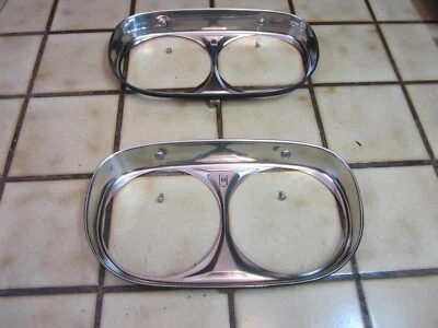 Biseles de faros Bentley S3 / faros envolventes con tornillos de fábrica (par) Foto 1 de 4