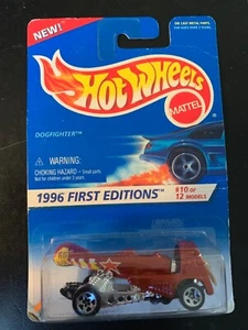 Hot Wheels 1996 First Editions Dog Fighter #10/12 Rare 5 Spoke Wheels Lot#HW005 - Picture 1 of 1