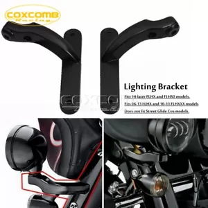 Spot Fog Light Turn Signal Bracket For Harley Road King Electra Glide 97-13 FLHX - Picture 1 of 9
