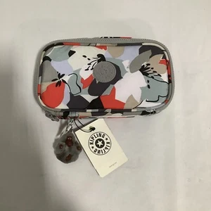 NWT Kipling AC8236 50 Pens Case Cosmetic Accessory Box Polyester Vivid Garden 42 - Picture 1 of 5