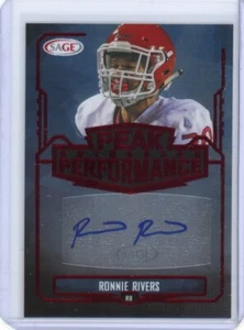 2022 Sage Hit Ronnie Rivers Red Parallel Peak Performers Autograph OSU Sooners - Picture 1 of 2