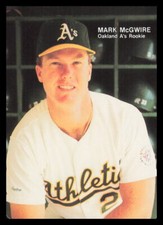 1987 Mother's Cookies Mark McGwire #1 Mark McGwire  Oakland Athletics