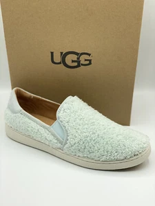 UGG Ricci Slip-On Slippers Women's 11 Iceberg Blue Faux-Fur NWOB - Picture 1 of 9