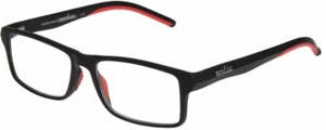 Foster Grant IRONMAN IM2000 IronFlex Reading Glasses Black/Red Strength +2.50 - Picture 1 of 3