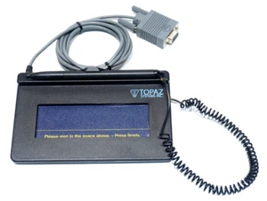TOPAZ SYSTEMS MODEL T-S460-B-R 9-PIN SERIAL 1X5 SIGNATURE CAPTURE PAD - Picture 1 of 6
