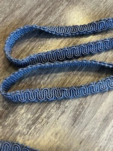 Conso Wedgewood Blue Scroll Trim Gimp Sewing Craft Embroidery 16 Yards (*45) - Picture 1 of 2
