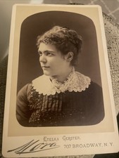 Vintage Cabinet Card Etelka Gerster Hungarian soprano Opera Singer Mora Photo