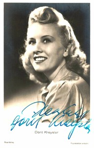 Dorit Kreysler Original Signature On Ross Card No. 8927 A