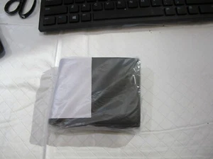 NEW BI-FOLD PREMIUM GENUINE LEATHER WALLET BLACK,ZIPPER SECTION  - Picture 1 of 7