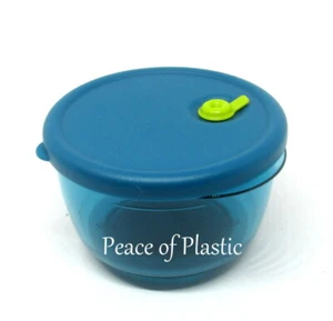 Tupperware New~Vent N Serve Magnet Peacock Blue & Green Vent - Foto 1 di 3