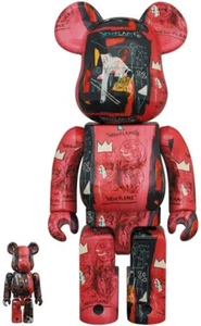 Andy Warhol X Jean Michel Basquiat Bearbrick 400% e 100% confezione da 2 Medicom - Foto 1 di 1