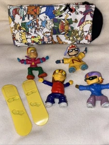 Vgt Nickelodeon ROCKET POWER Figures 3” Set Of 4 W/Boards 2 Plus Socks - Picture 1 of 10