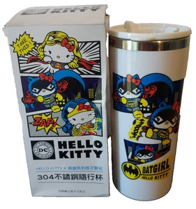 Hello Kitty & DC Comics Bat Girl S'less Steel Thermal Cup 400ml Taiwan Exclusive - Picture 1 of 8