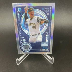PAUL SKENES RARE RC AI REFRACTOR 2024 BOWMAN CHROME Pittsburgh PIRATES BAI-15 - Picture 1 of 2