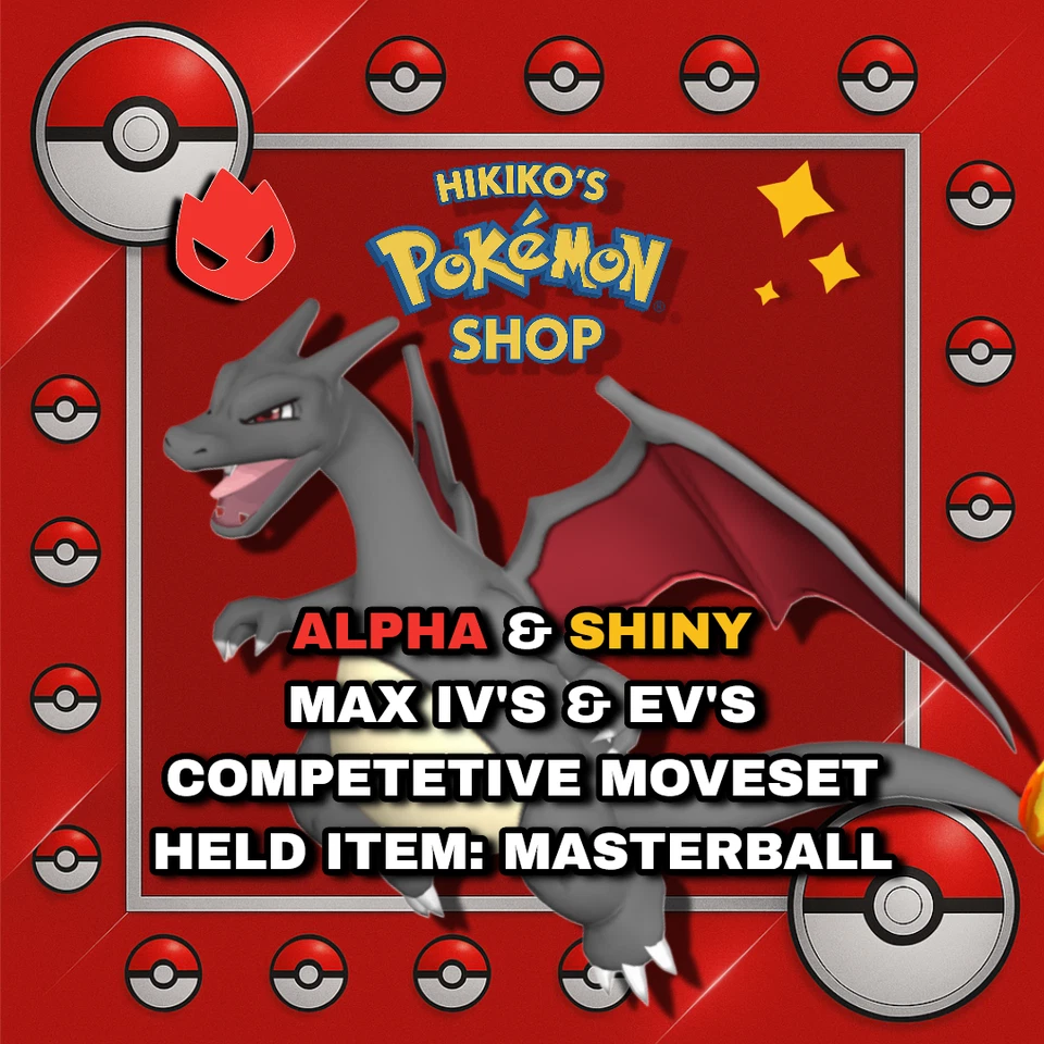 CHARIZARD | 6IV & Max EVs | Shiny✨ | Alpha🗿 | Pokemon Legends ZA Z-A - Bild 1 von 1