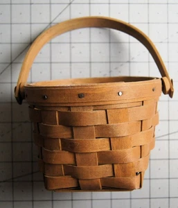 Vintage Longaberger Korb 1986, signiert Longaberger, 5" Durchmesser - Bild 1 von 5