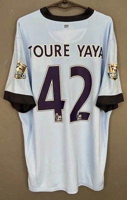 CAMISETA DE FUTBOL HOMBRE YAYA TOURE FC MANCHESTER CITY 2014/2015 TALLA XL Foto 1 de 4