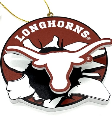 Texas Longhorns 3D Breakout Cabeza Bobble Ornamento NCAA Equipo Deportes América Foto 1 de 4