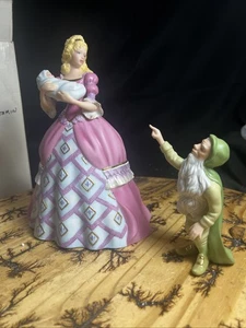 Juego de figuras de princesas legendarias Lenox La reina y Rumpelstiltkin - Imagen 1 de 9