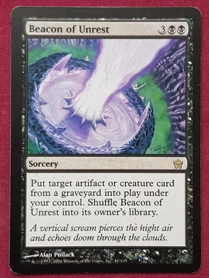 Magic The Gathering FIFTH DAWN BEACON OF UNREST black card MTG - Image 1 of 2