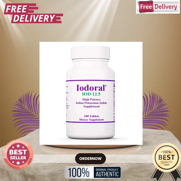 Optimox Iodoral 12.5 mg High Potency Iodine Nutritional 180 Tab :EXP 01/2027 - Image 1 of 1