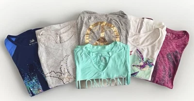 JUSTICE and MUDD Set Of 6 Various Shirts Tween Girl’s Size 16 Lot PreLoved - Image 1 of 4