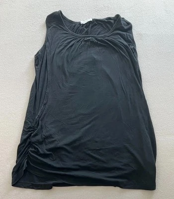 Smallshow Maternity Nursing Tank Top Womens Medium Black Sleeveless Scoop Neck - Image 1 of 4