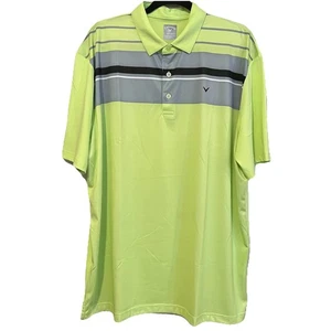Callaway Poloshirt Herren Größe XL Neon Opti Dri Fit Golf Kurzarm - Bild 1 von 4