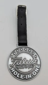 Titleist Hole in One Metall Golfbag Tag NAME GRAVIERT - Bild 1 von 3