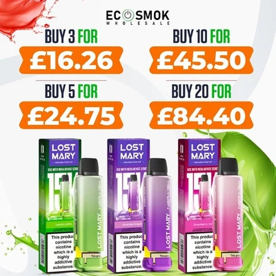 Lost Mary Nera 15k Refill Pods | Replaceable Prefilled Pods | 20mg | 15000 Puffs - Image 1 of 4
