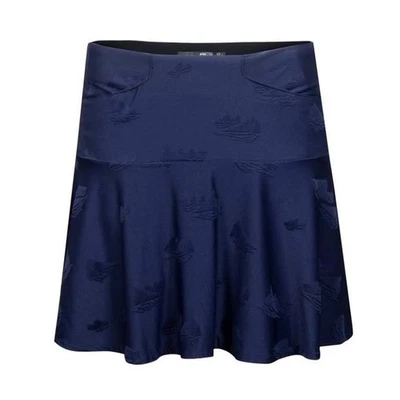 Polo Ralph Lauren RLX Golf Mujer Velero Jacquard Azul Falda Pequeña S Foto 1 de 4