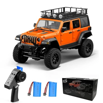 Радиоуправляемый вездеход Jeep Wrangler MN128 в масштабе 1:12, 2,4 Гбит/с полный привод, внедорожник грузовик 2 аккумулятора - Изображение 1 из 4