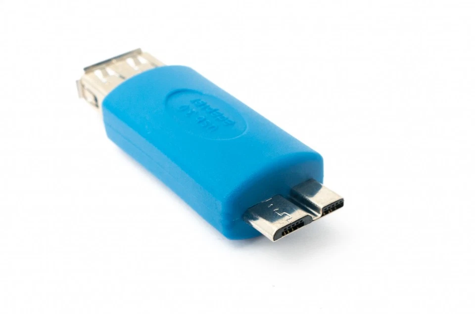 USB 3.0 Adapter Type A Female to Micro B Male Cable in Blue - Image 1 of 1