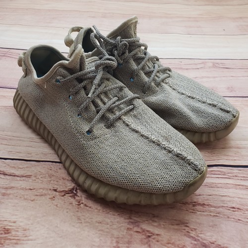 Scarpe Adidas Yeezy Boost 350 Oxford da uomo taglia 8 marrone beige sneakers stringate *