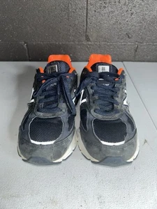 New Balance 990v4 Made in USA 'Navy Orange' Sneakers W990NV4 Size 7.5 Trainers - Picture 1 of 11