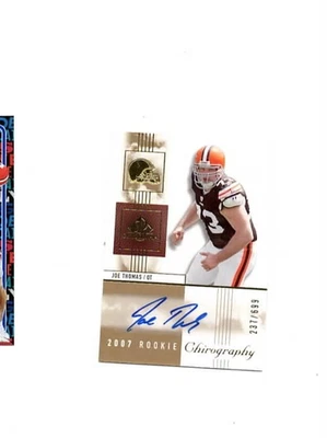 2007 SP Chirography #147 Joe Thomas RC AUTO 237/699 Cleveland Browns Rookie  - Image 1 of 2